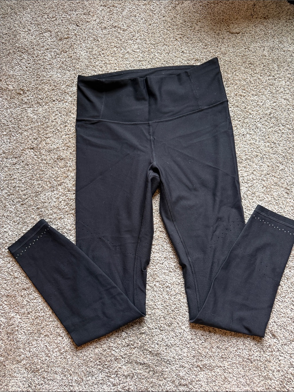 Lululemon black full length leggings sz 12